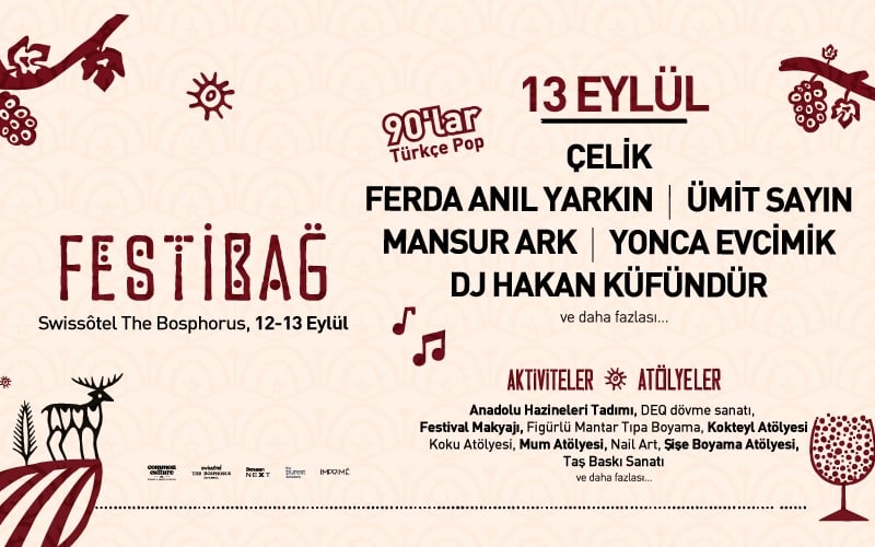 Festibağ Sunar: Çelik - Ferda Anıl Yarın - Mansur Ark - Ümit Sayın - Yonca Evcimik - Dj Küfündür (90'lar)