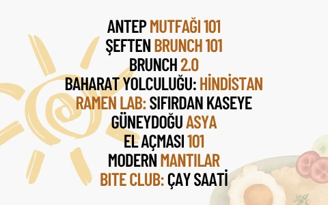 Gündüz Kuşağı Gastronomi Etkinlikleri