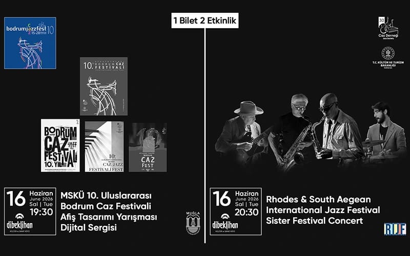 1 Bilet 2 Etkinlik: Rhodes Jazz & Dijital Sergi