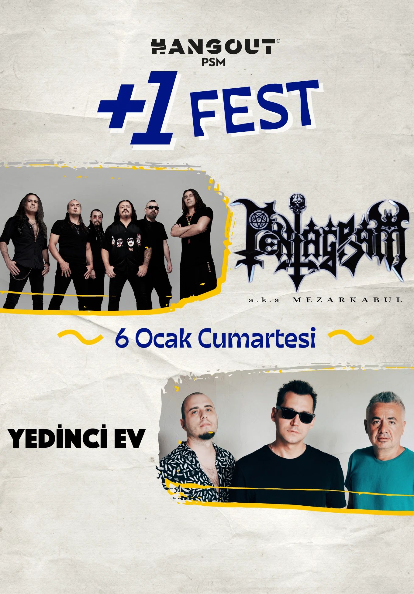 +1 Fest: Pentagram + Yedinci Ev