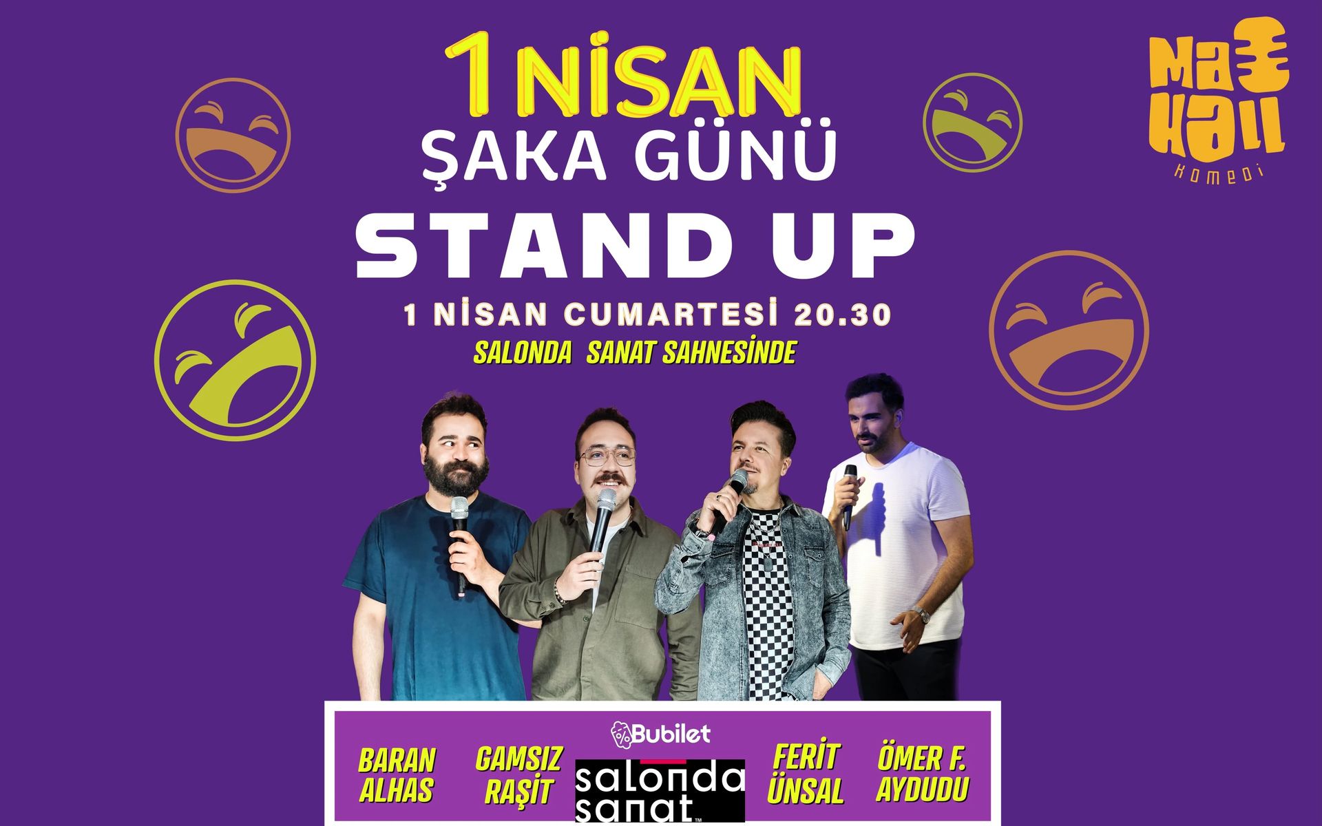 1 Nisan Stand Up Şaka Gecesi
