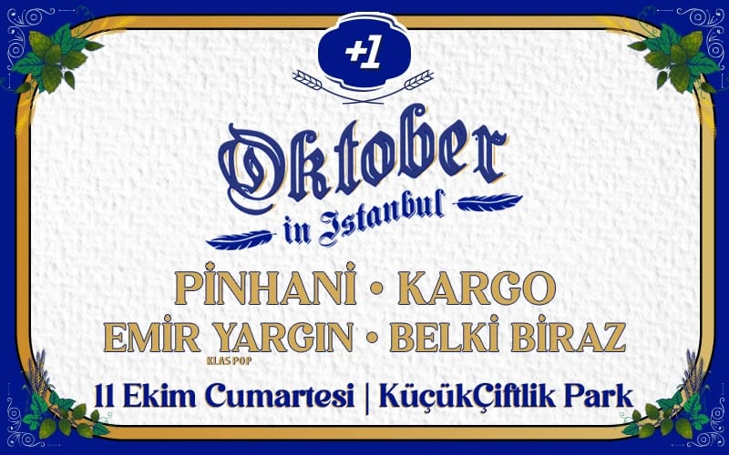 +1 Sunar: Oktober in İstanbul - Cumartesi