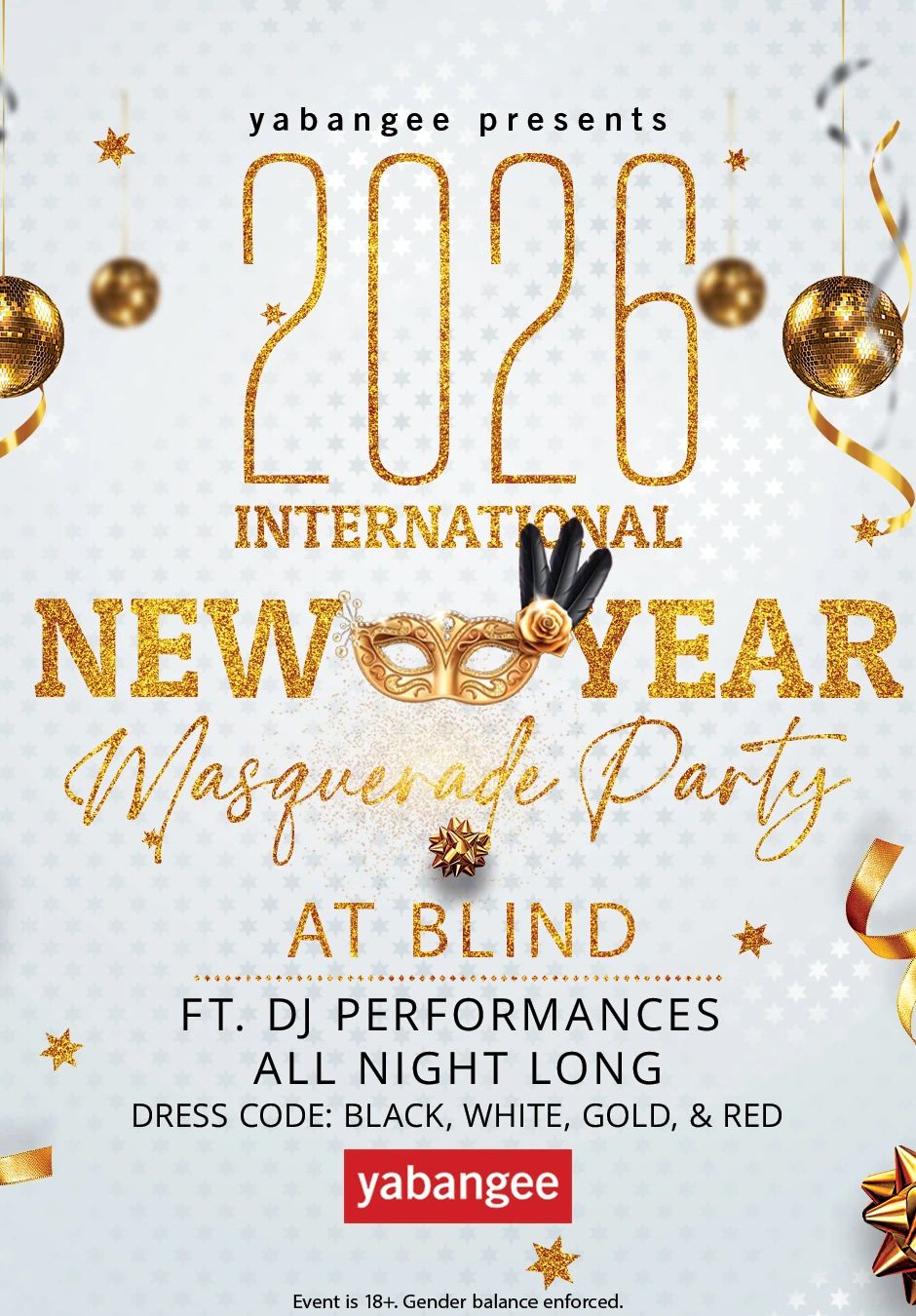 2026 International New Year Masquerade Party