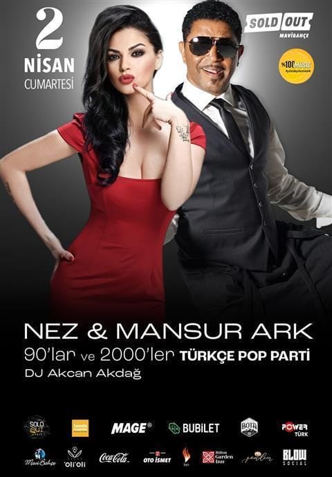 90'lar - 2000'ler Türkçe Pop Parti: Nez - Mansur Ark - Dj Akcan Akdağ Konseri