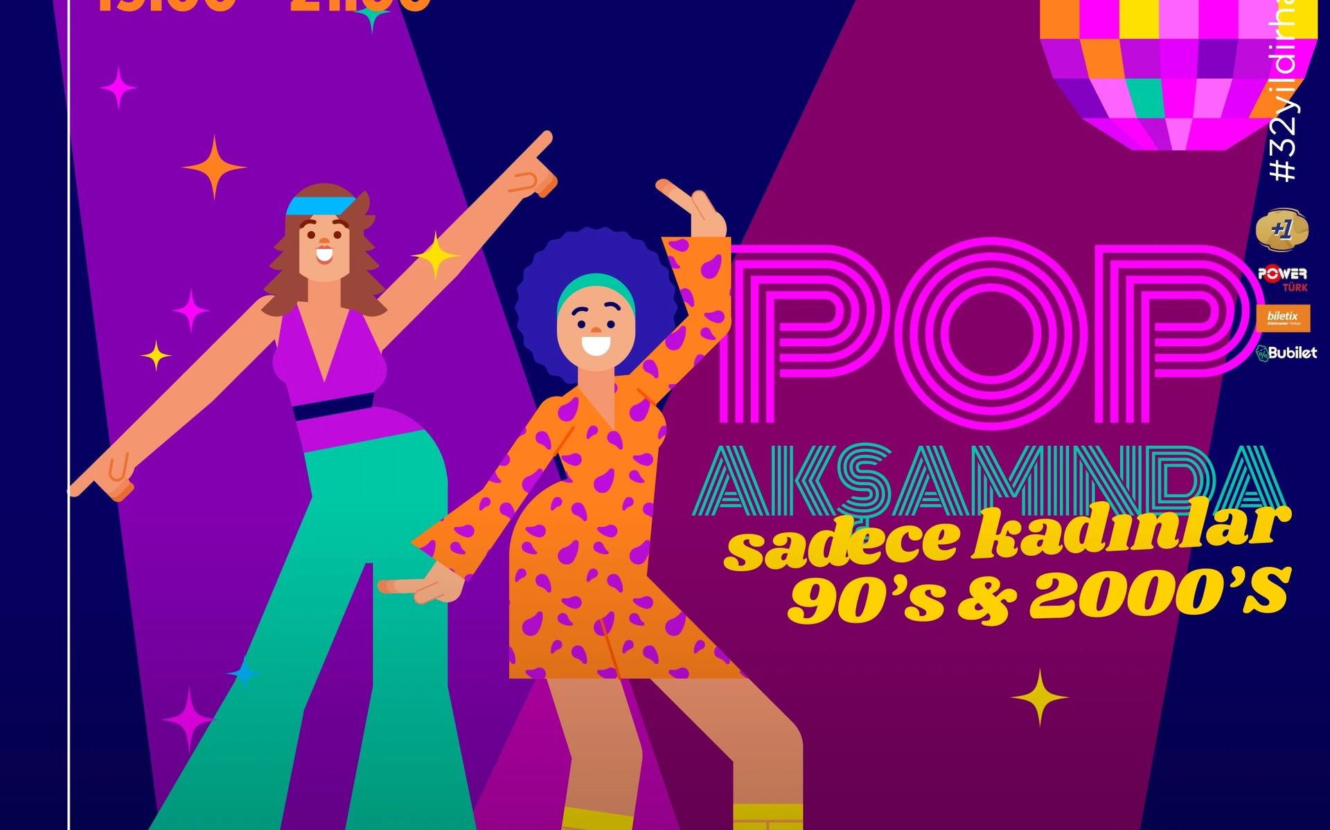 90'lar & 2000'lar Pop Akşamında Sadece Kadınlar