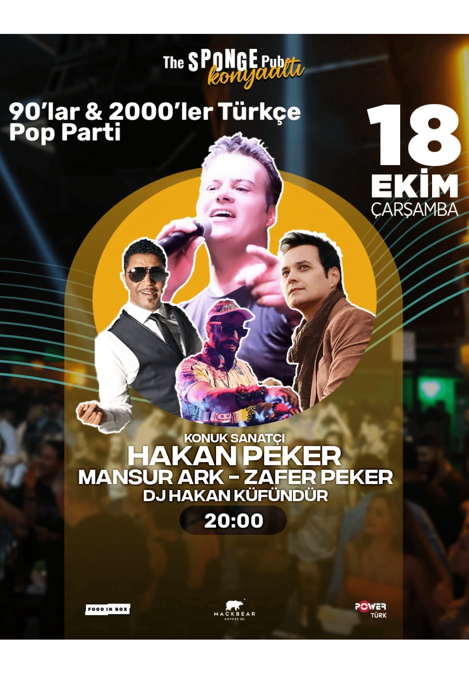 90'lar 2000'ler Türkçe Pop Parti / Hakan Peker - Mansur Ark - Zafer Peker - DJ Hakan Küfündür