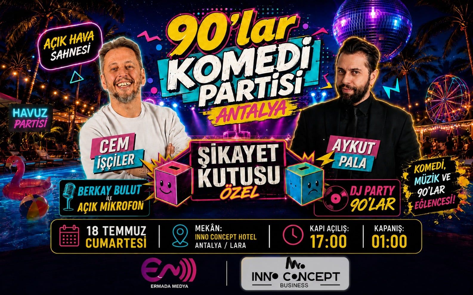 90’lar Komedi Partisi Antalya