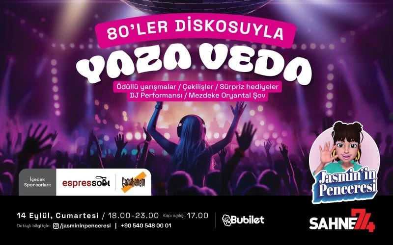 80'ler Diskosuyla Yaza Veda