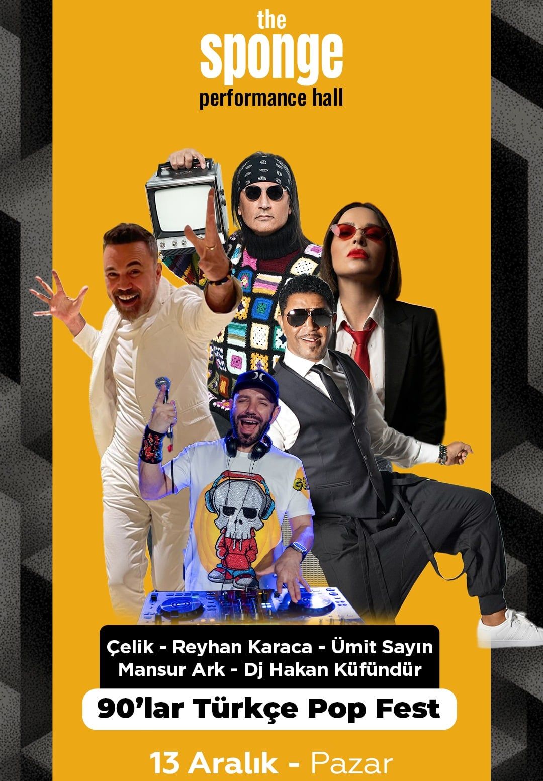 90'lar Türkçe Pop Fest : Çelik & Mansur Ark & Reyhan Karaca & Ümit Sayın & Dj Hakan Küfündür