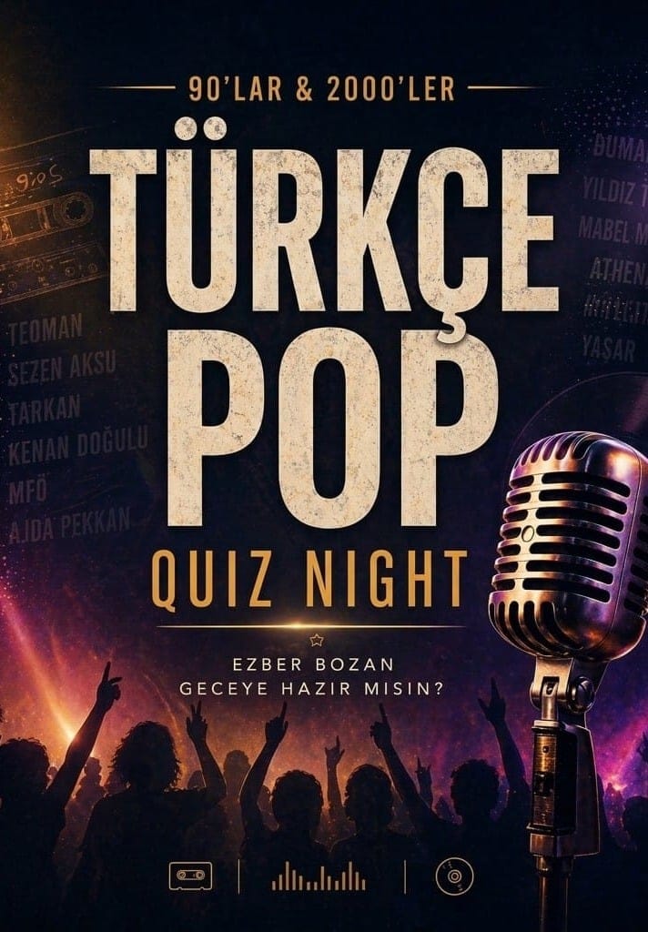 90’lar ve 2000’ler Türkçe Pop Quiz Night