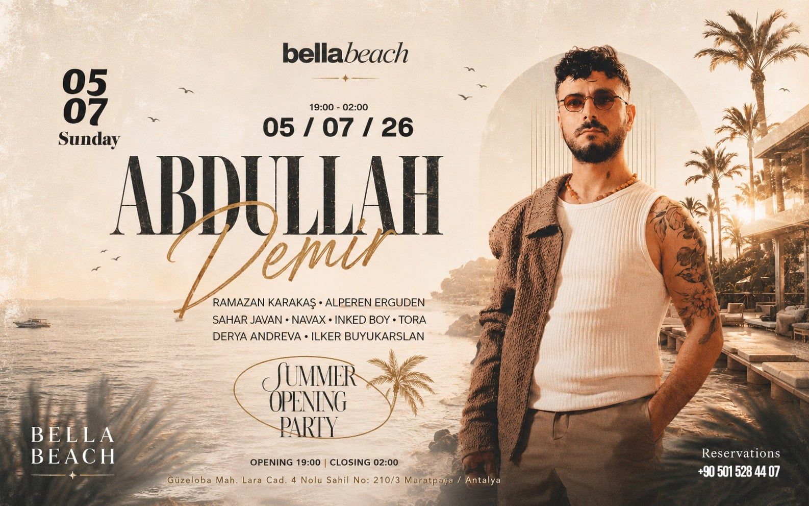 ABDULLAH DEMİR – SUMMER OPENING PARTY