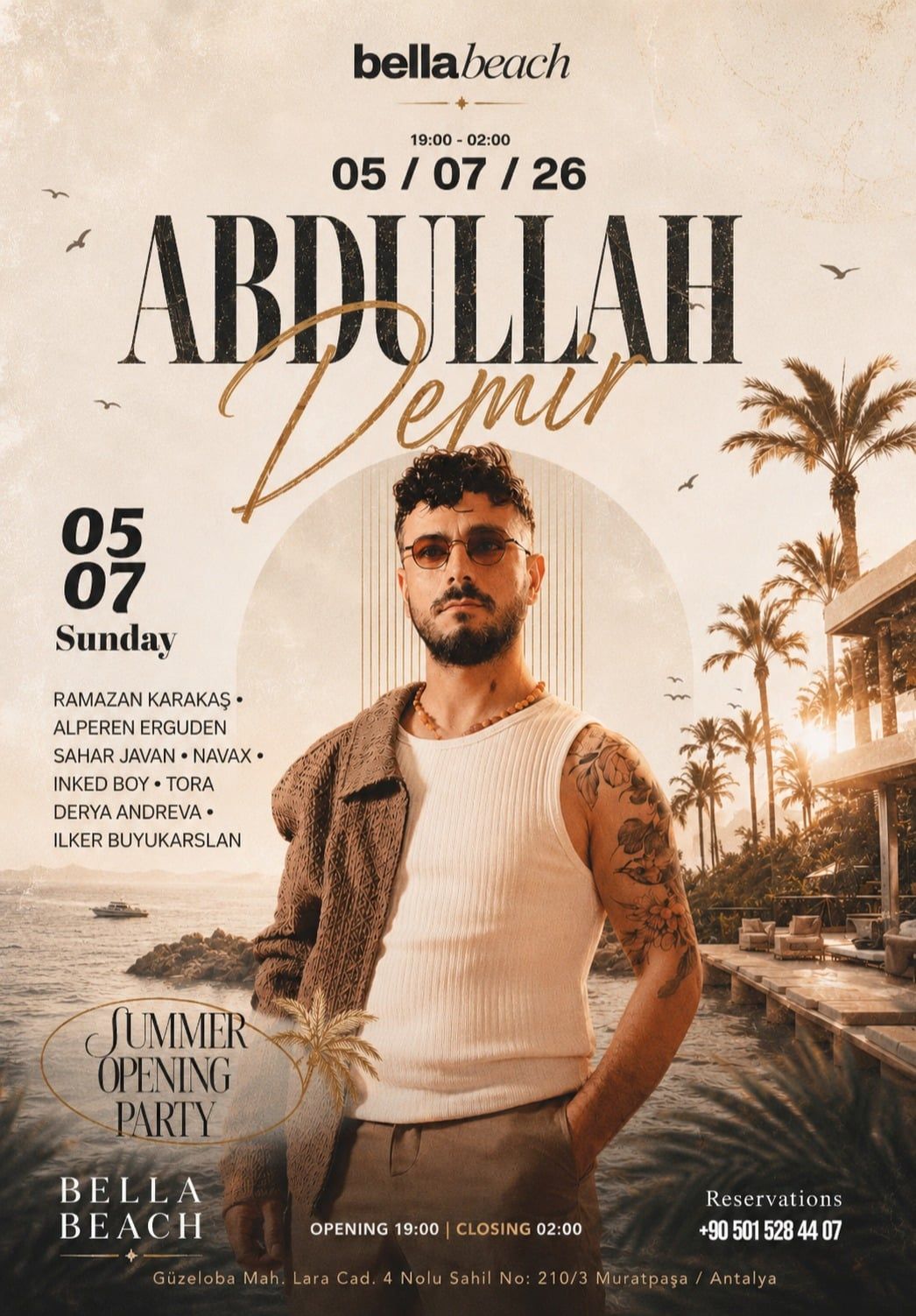 ABDULLAH DEMİR – SUMMER OPENING PARTY