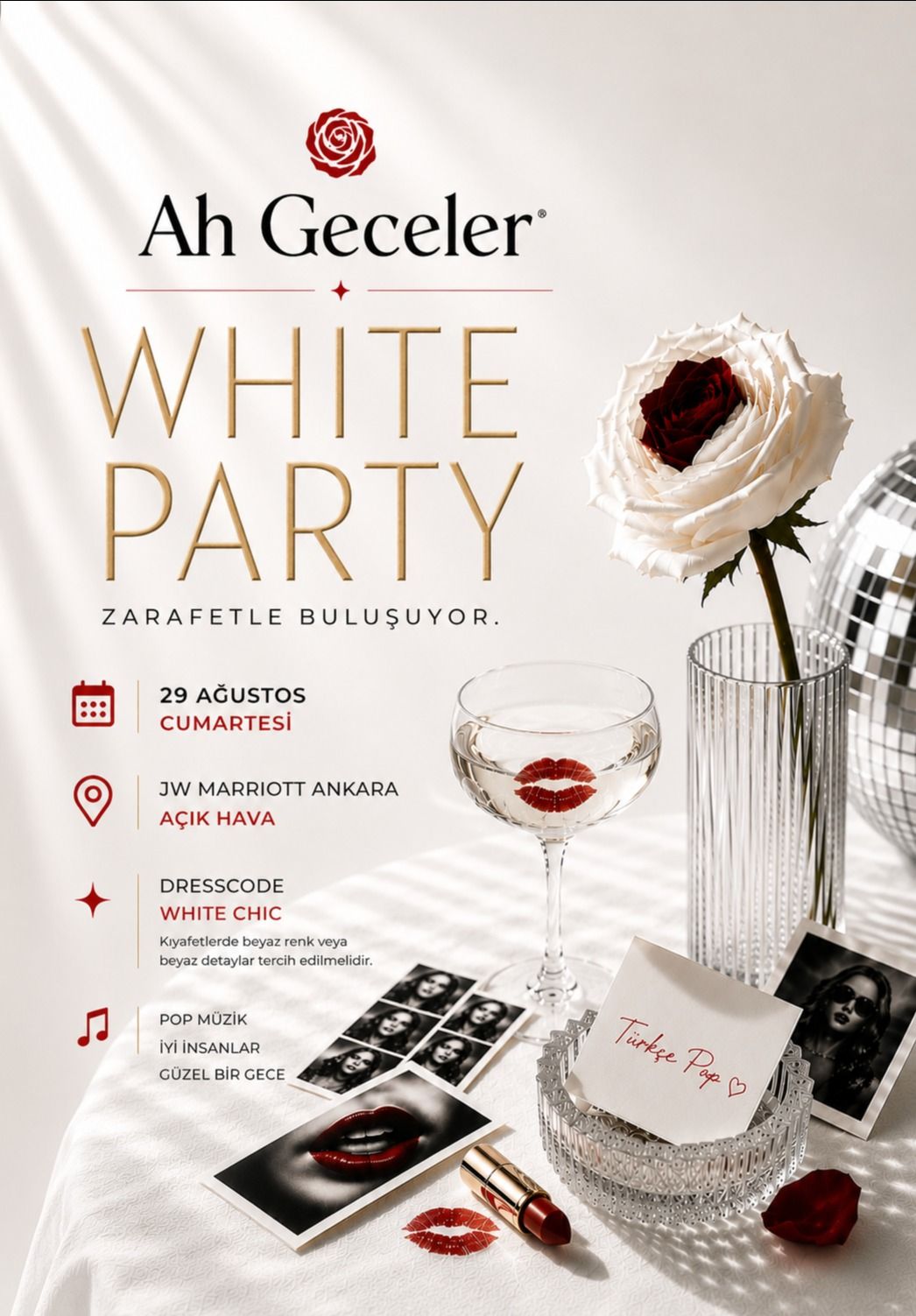 Ah Geceler: White Party