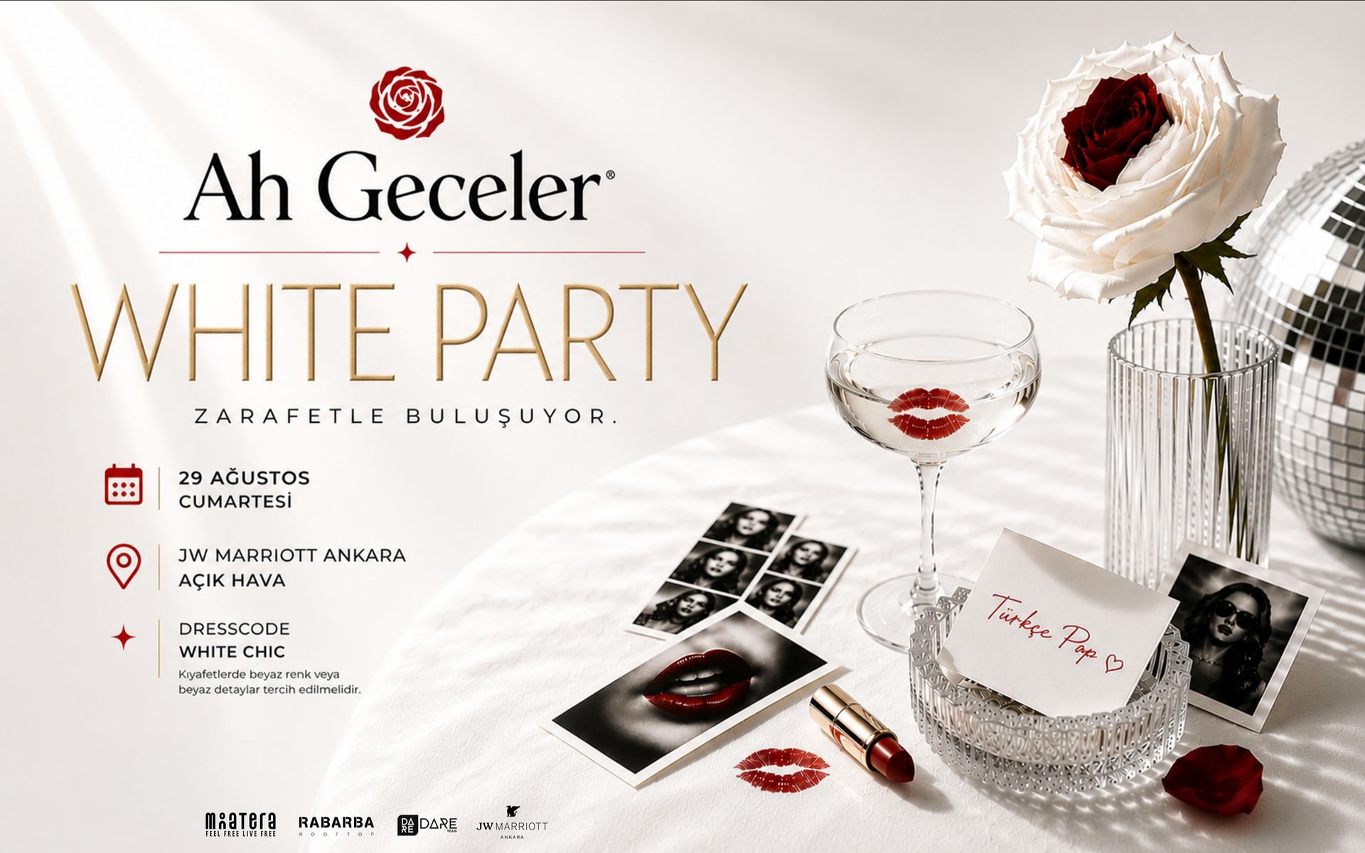 Ah Geceler: White Party