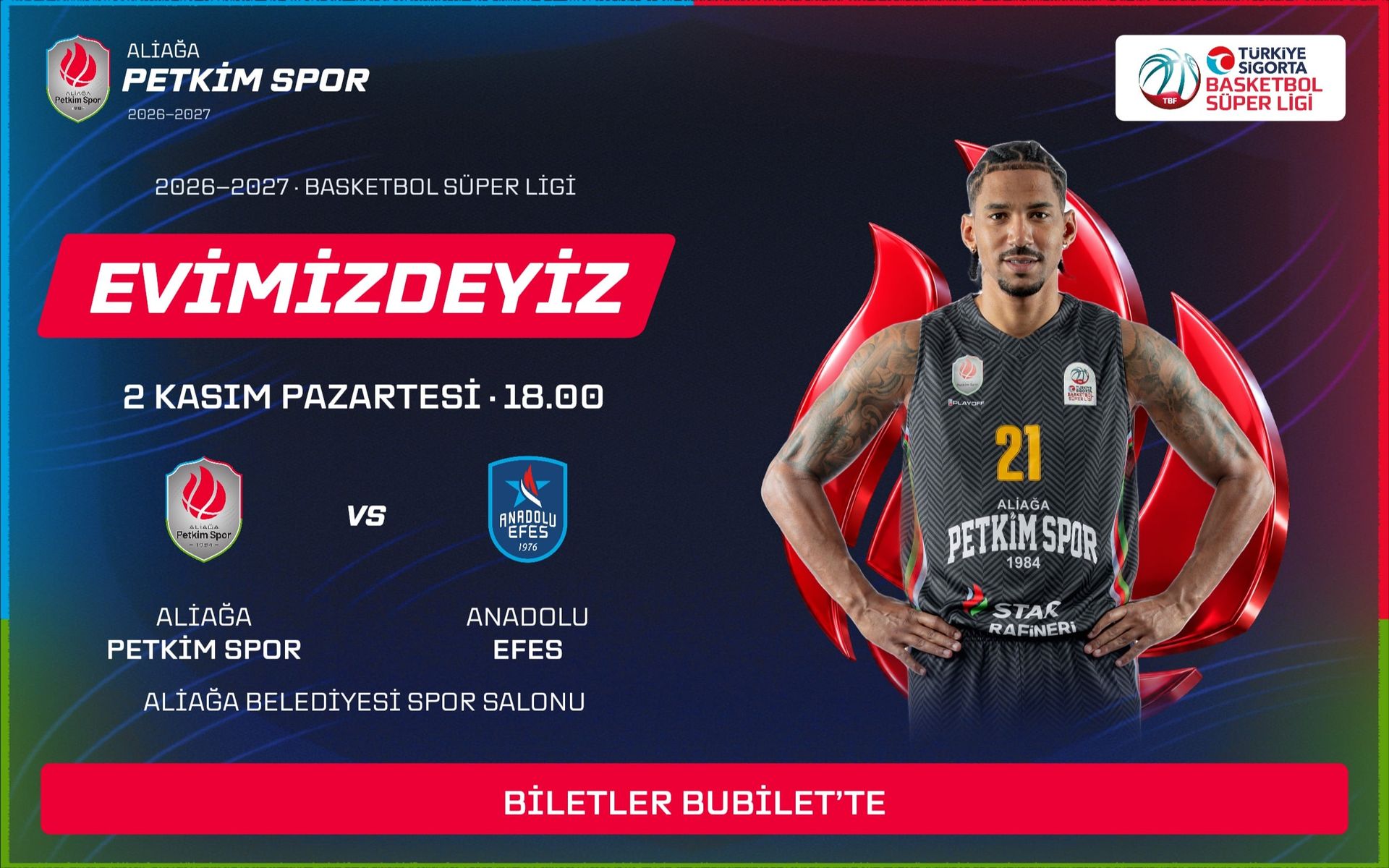 Aliağa Petkim Spor - Anadolu Efes
