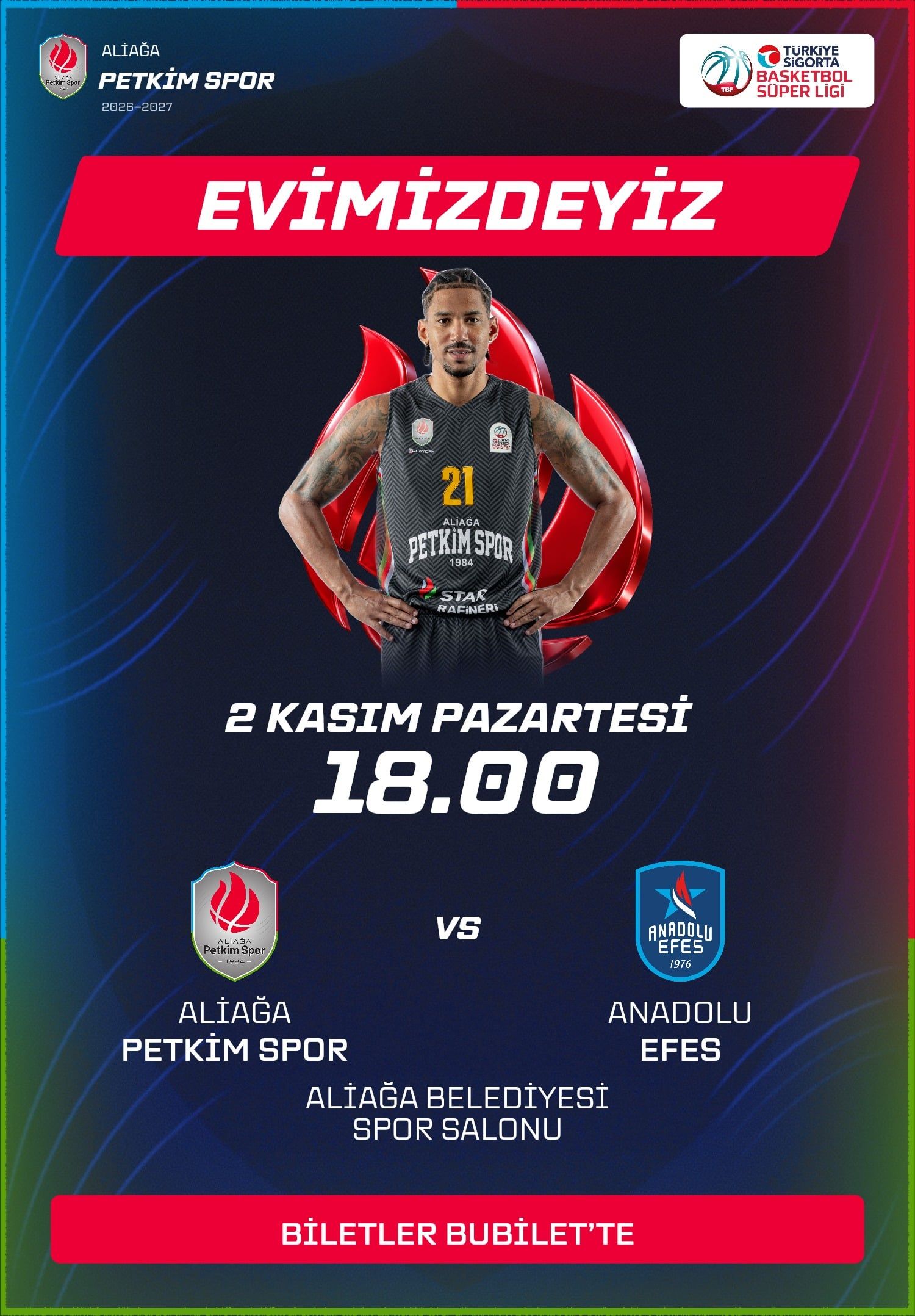 Aliağa Petkim Spor - Anadolu Efes