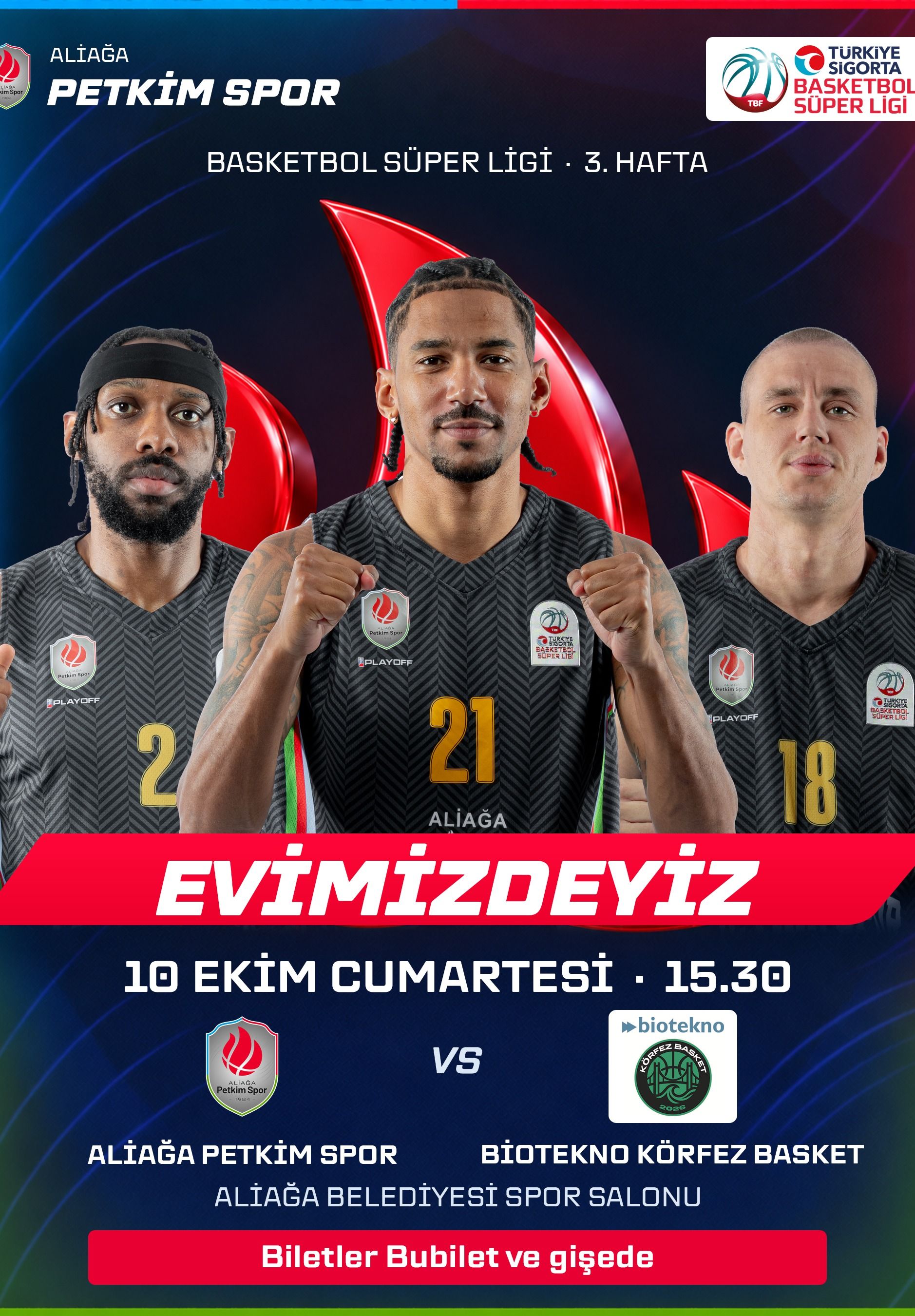 Aliağa Petkim Spor - Biotekno Körfez Basket