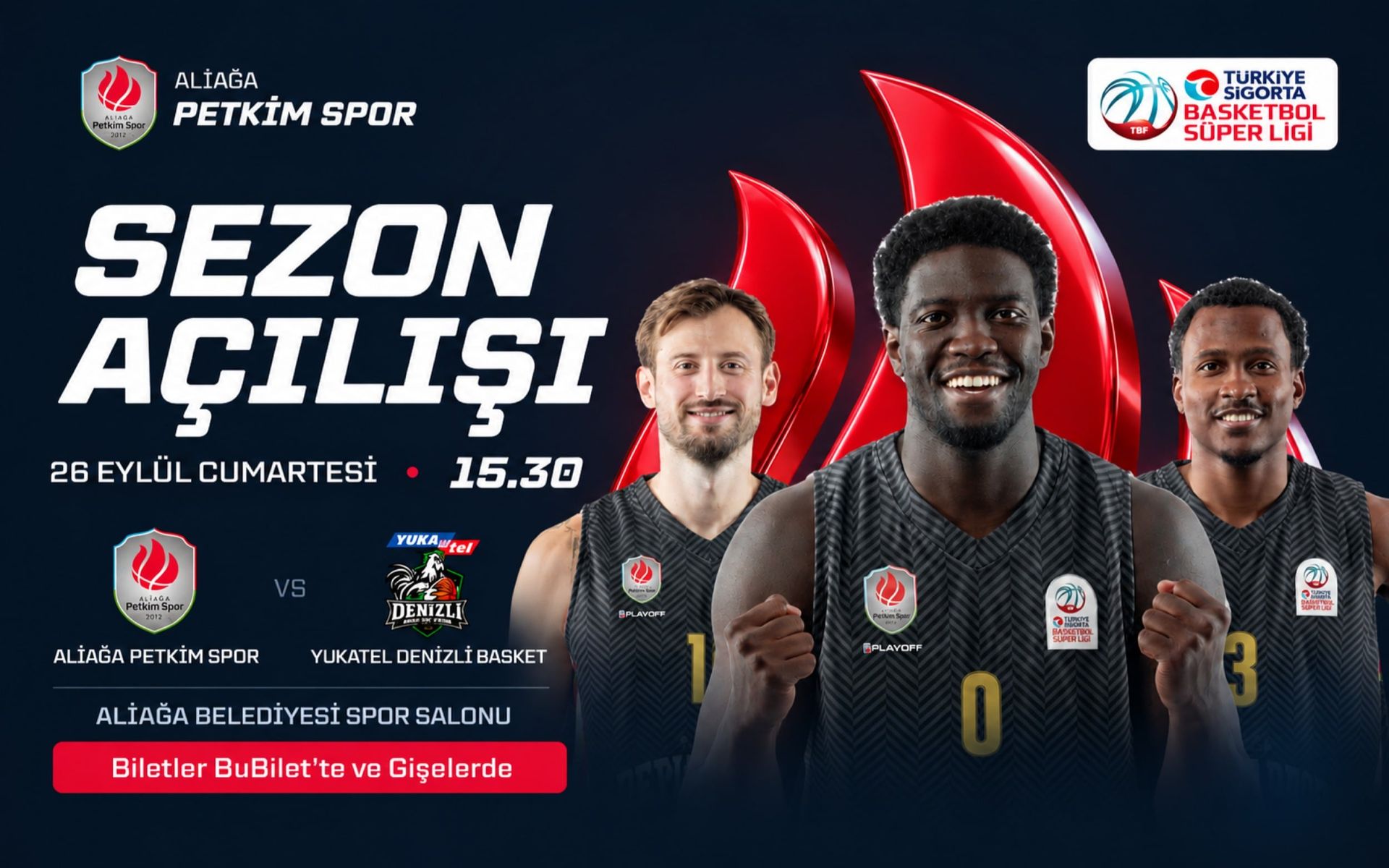 Aliağa Petkim Spor - Yukatel Denizli Basket