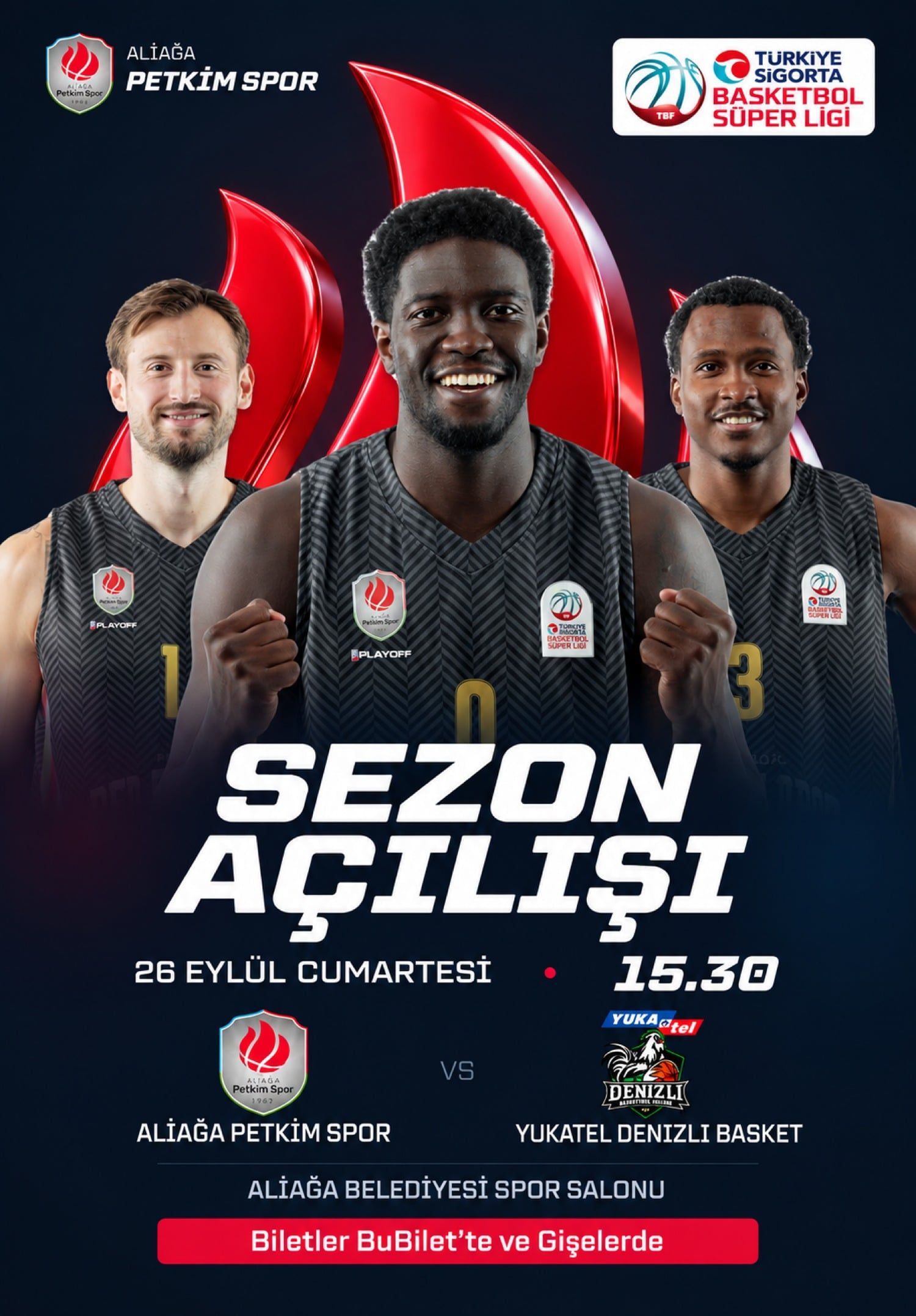Aliağa Petkim Spor - Yukatel Denizli Basket