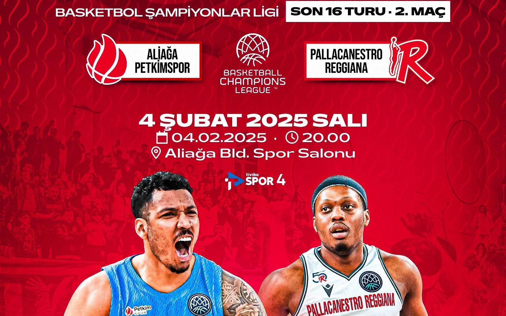 Aliağa Petkimspor - Pallacanestro Reggiana Spor Müsabakası