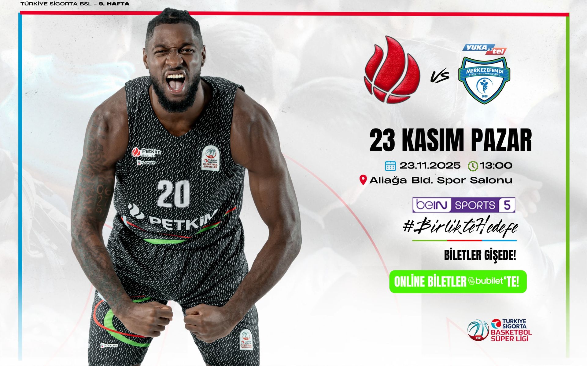 Aliağa Petkimspor - Yukatel Merkezefedi Belediyesi Basket