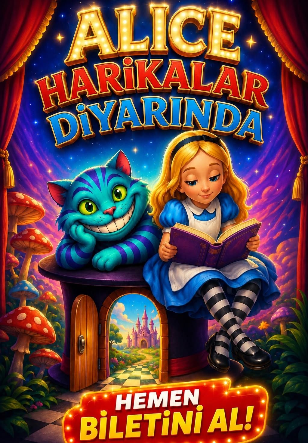 Alice Harikalar Diyarında Çocuk Oyunu