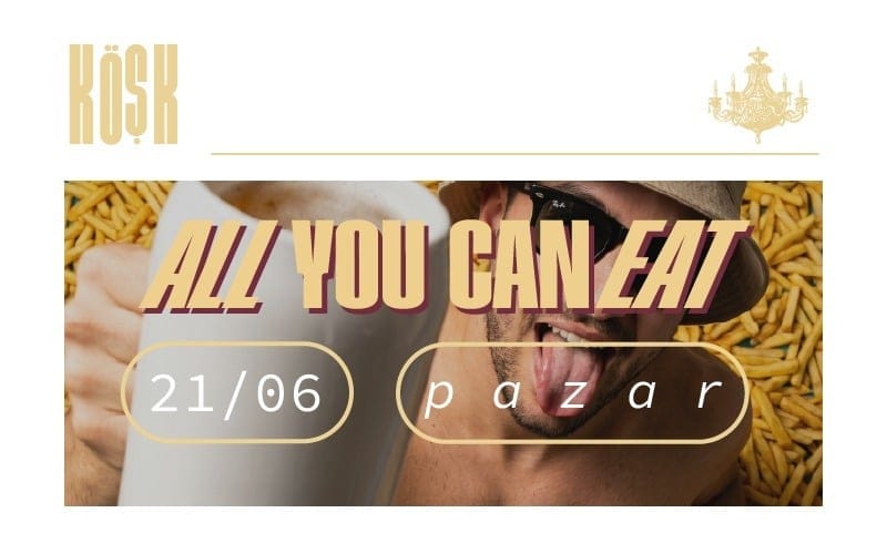 ALL YOU CAN EAT – UNLIMITED DRINKS & FRIES