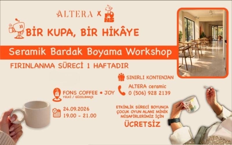 Altera - Seramik Kupa Boyama Workshop