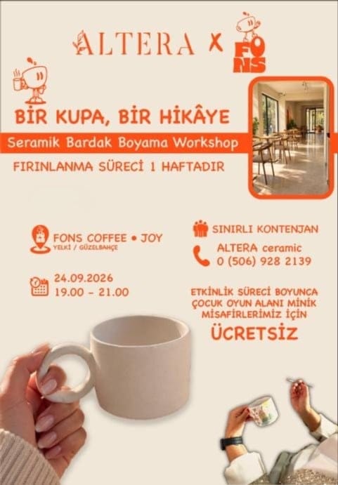 Altera - Seramik Kupa Boyama Workshop