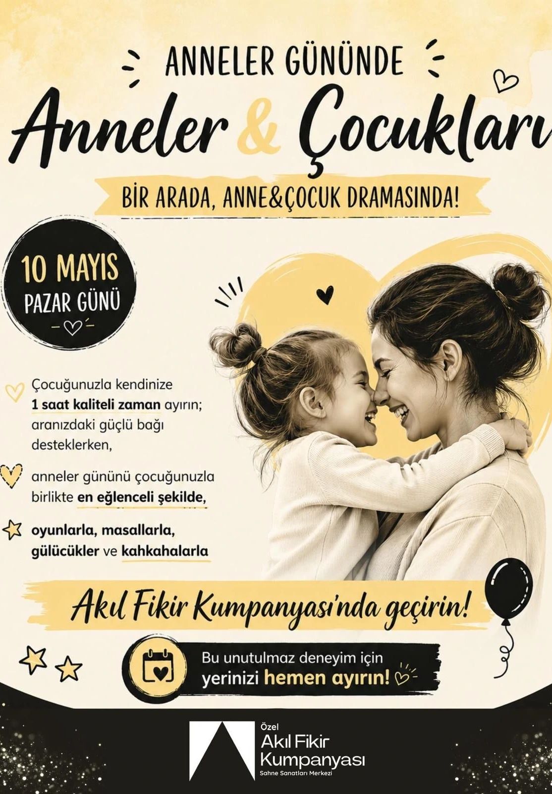 Anneler Günü’ne Özel Anne & Çocuk Drama Atölyesi
