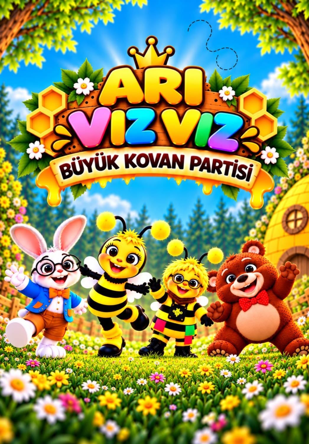 Arı Vız Vız Büyük Kovan Partisi 