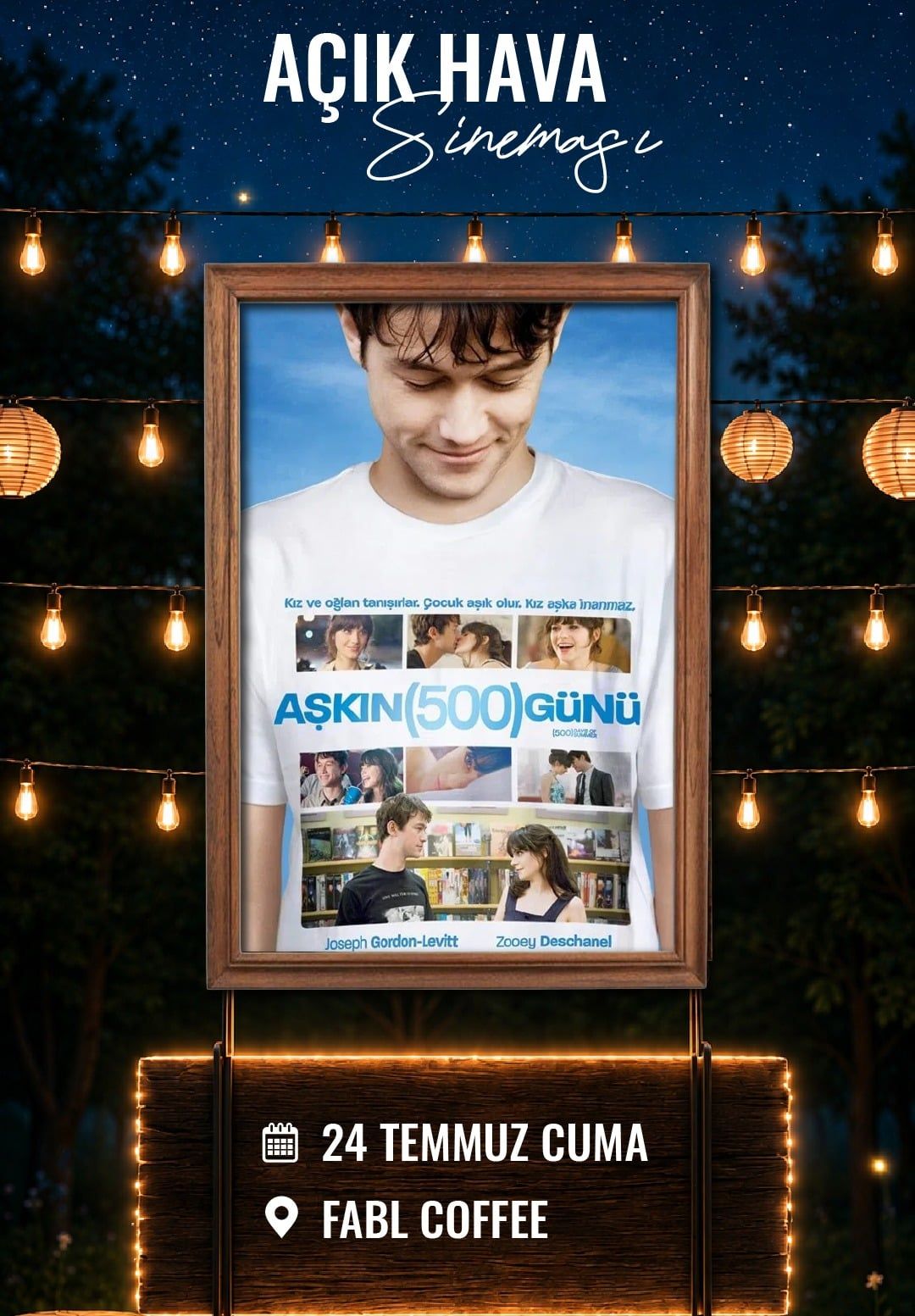 Aşkın 500 Günü - Fabl Açıkhava Sinema Etkinlikleri
