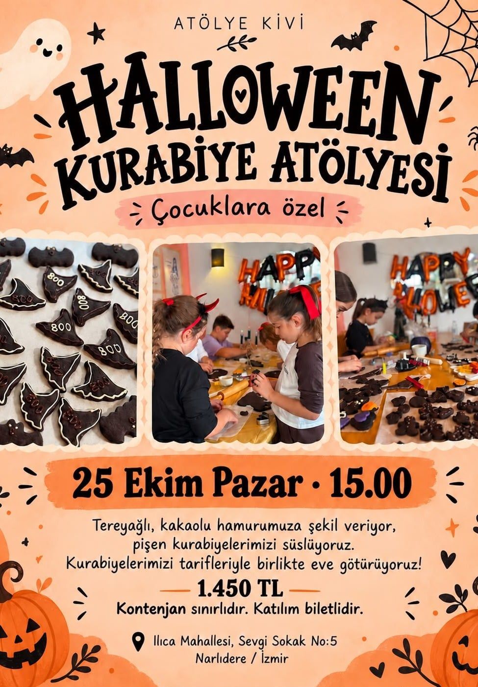Atölye Kivi Halloween Kurabiye Atölyesi