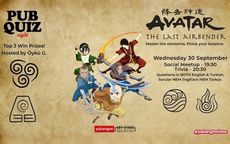 Avatar the Last Airbender Quiz: Questions in both English & Turkish