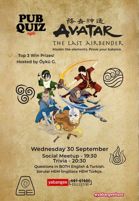 Avatar the Last Airbender Quiz: Questions in both English & Turkish