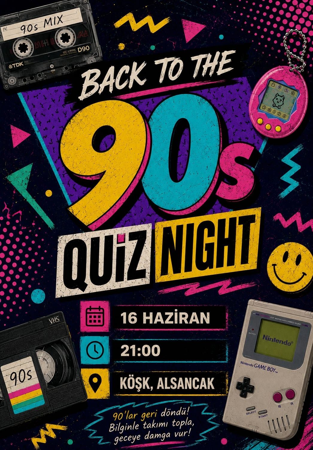 Back to the 90s: Quiz Night + 90s Party