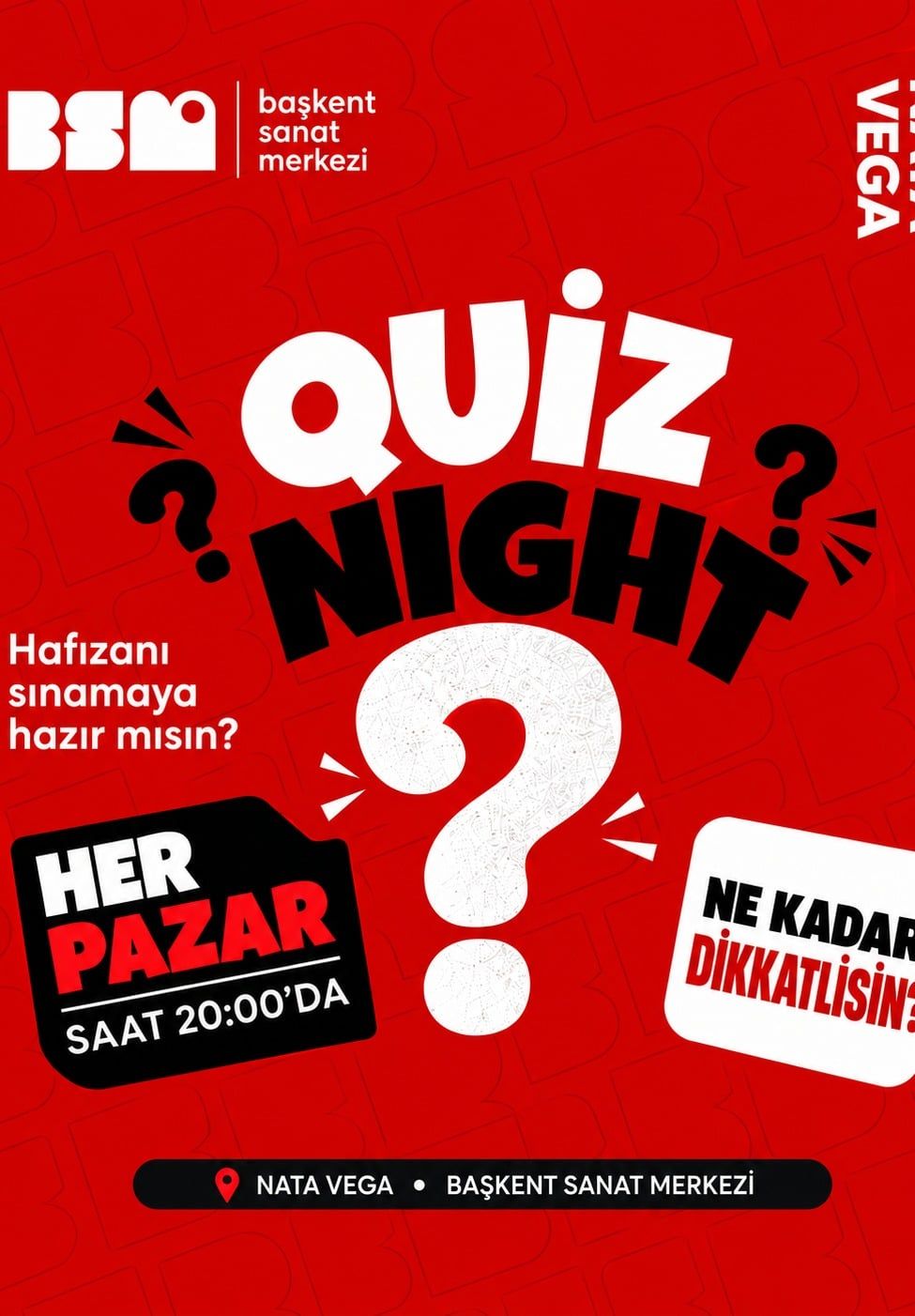 Başkent Sanat Merkezi - Quiz Night