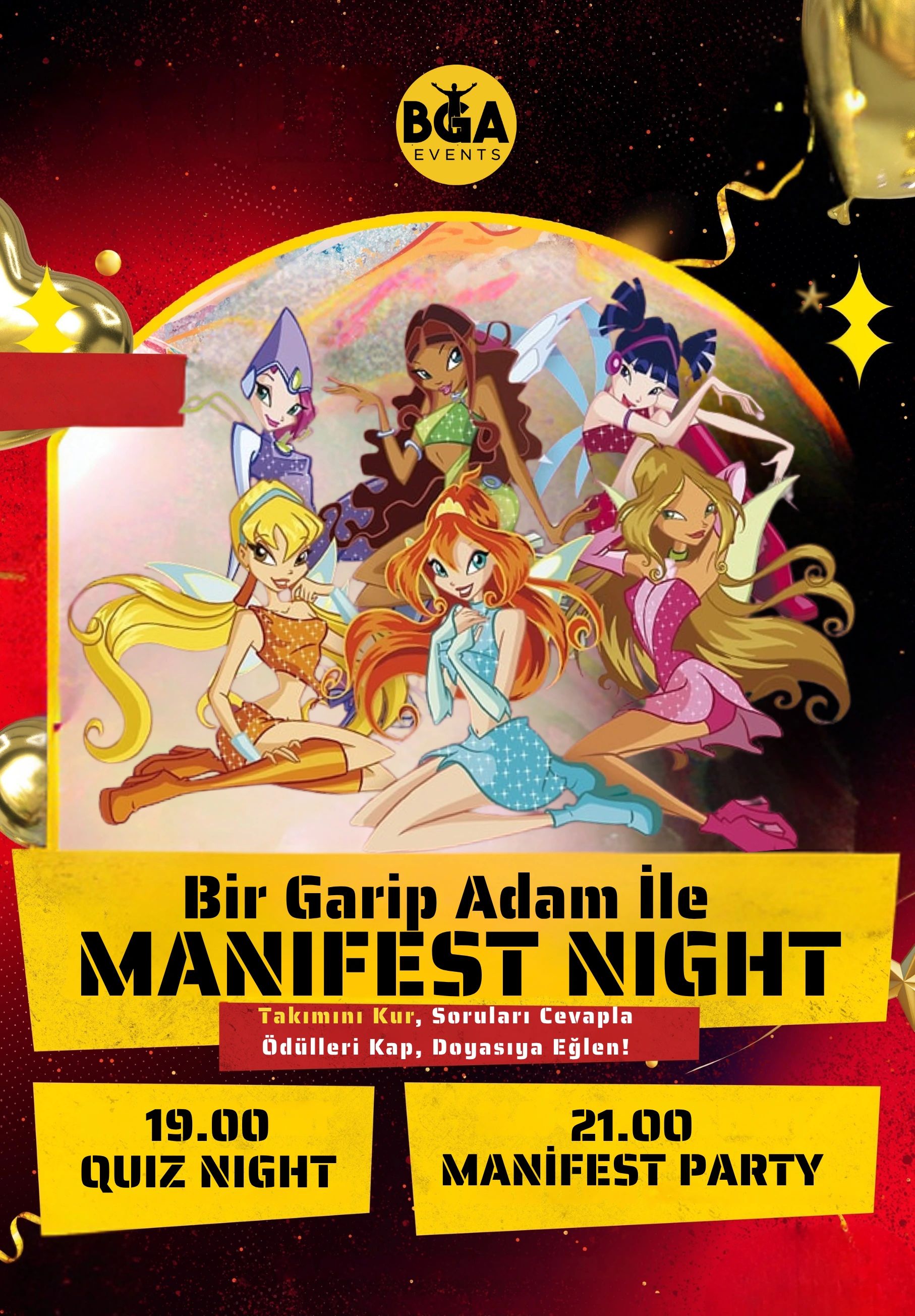 Bir Garip Adam İle MANİFEST Night ( Quiz Night & After Party )