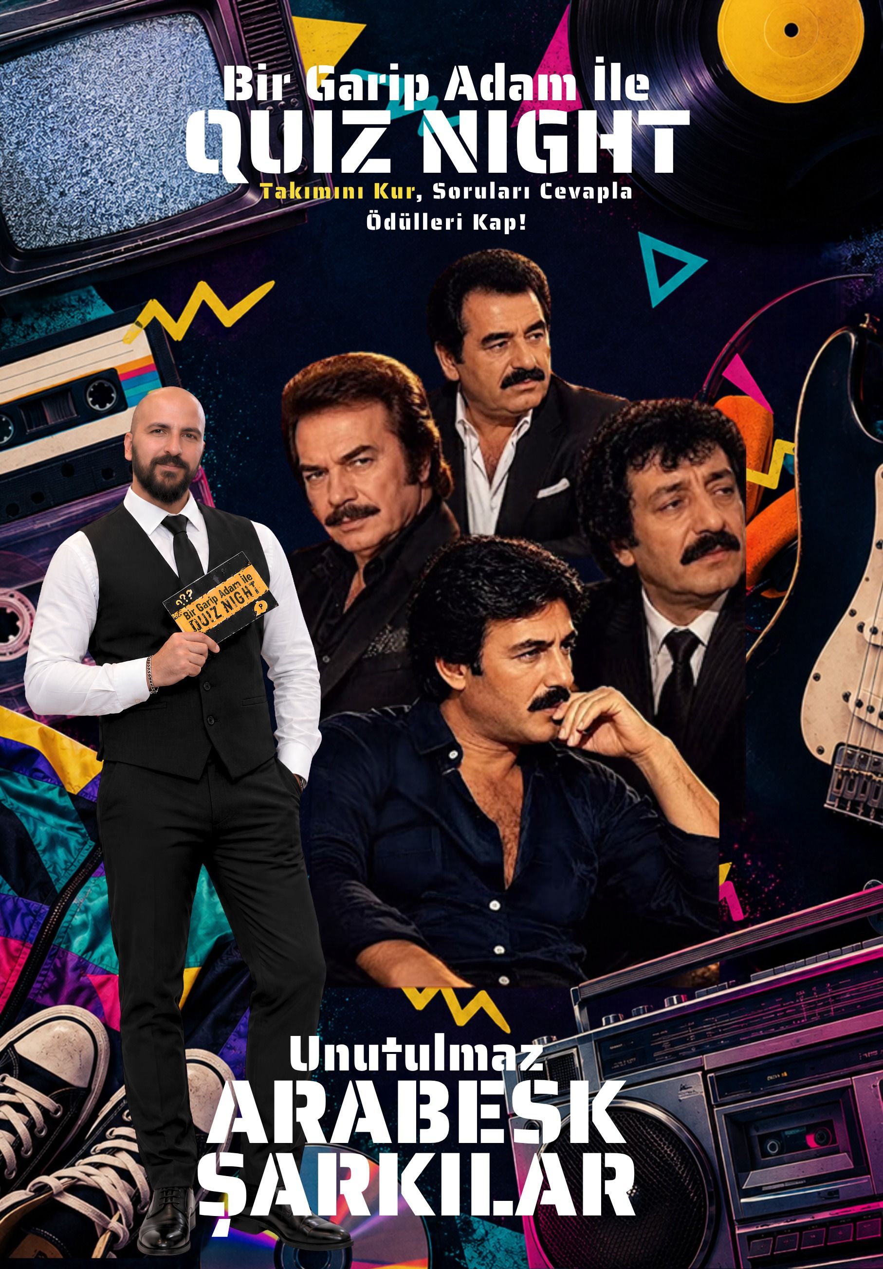 Bir Garip Adam İle Quiz Night - Unutulmaz Arabesk Şarkılar