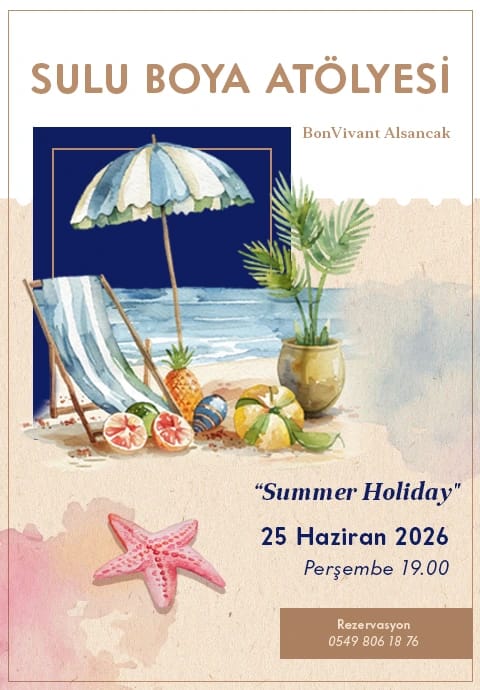 BonVivant Suluboya Atölyesi: Summer Vacation