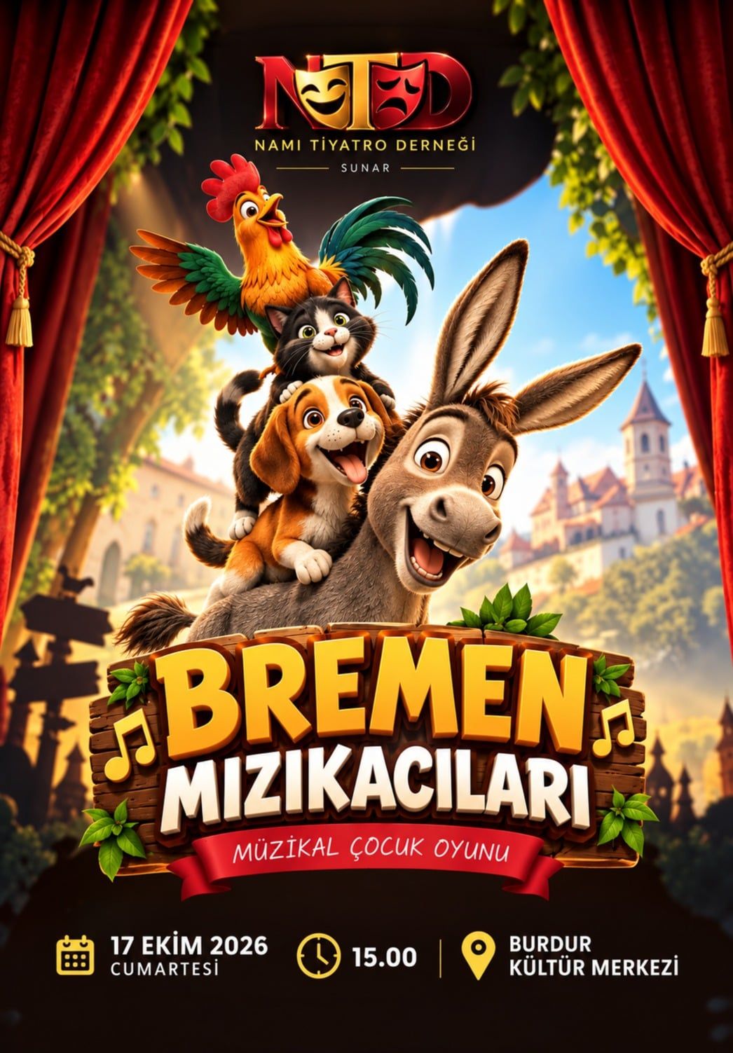 Bremen Mızıkacıları Müzikal Çocuk Oyunu