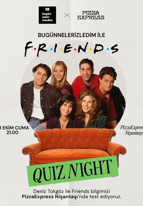 Bugünnelerizledim ile Friends Quiz Night