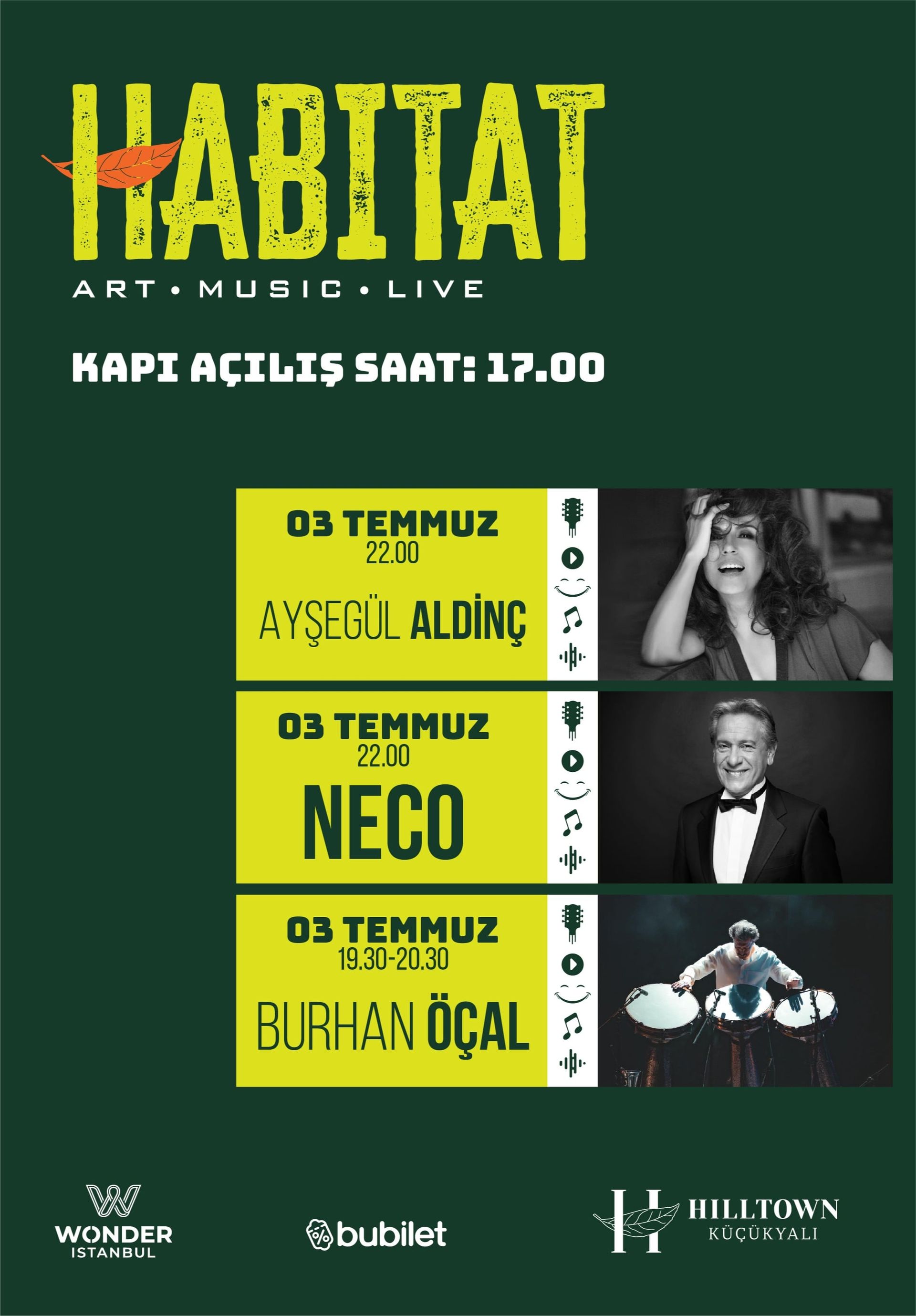 HABITAT Art Music Live-Burhan Öçal-Ayşegül Aldinç ft. Neco 