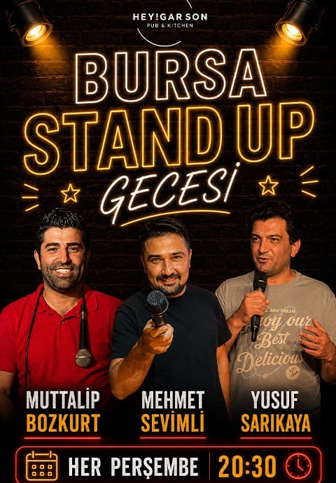 Bursa Üçlü Stand up Gecesi