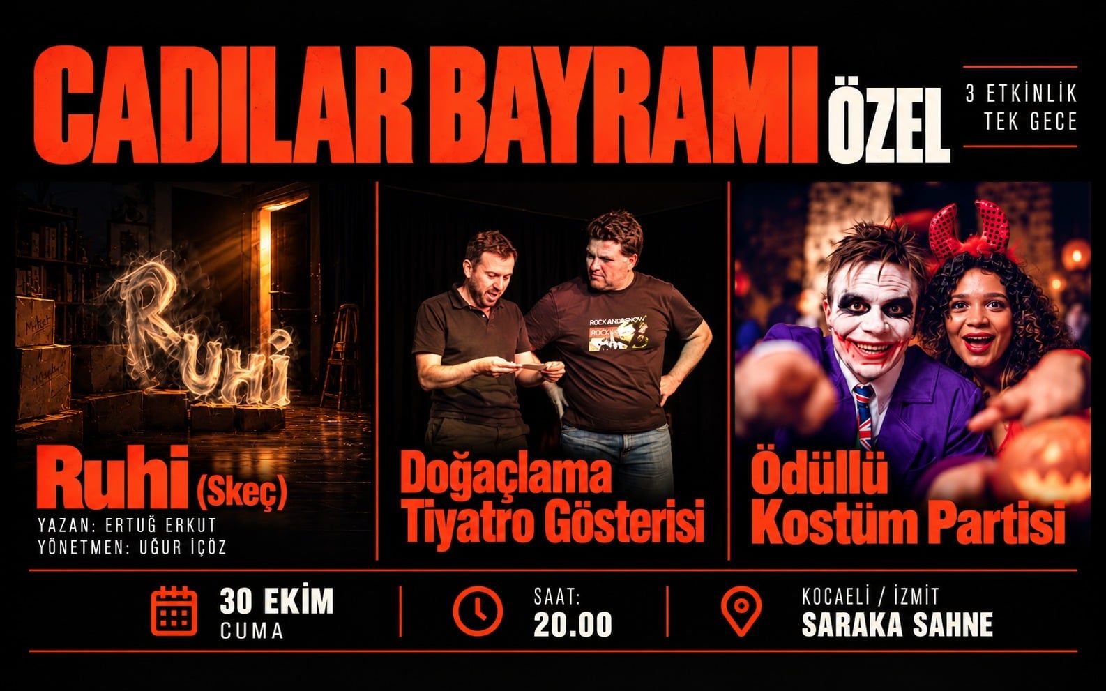 CADILAR BAYRAMI ÖZEL | 3 ETKİNLİK, TEK GECE!