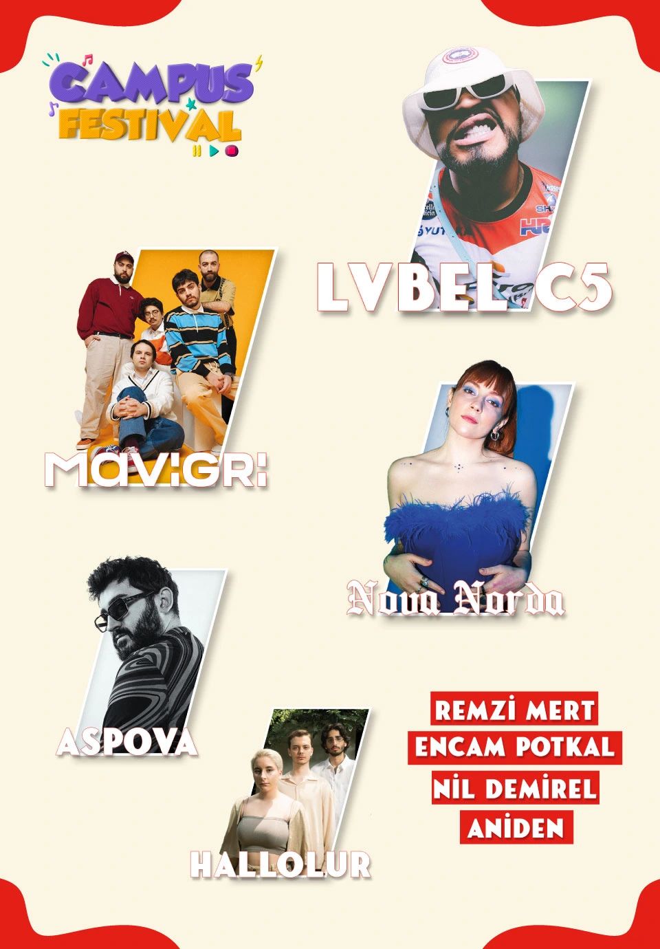 Campus Festival: Lvbel C5, Mavi Gri, Nova Norda, Aspova