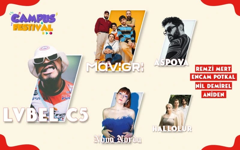 Campus Festival: Lvbel C5, Mavi Gri, Nova Norda, Aspova
