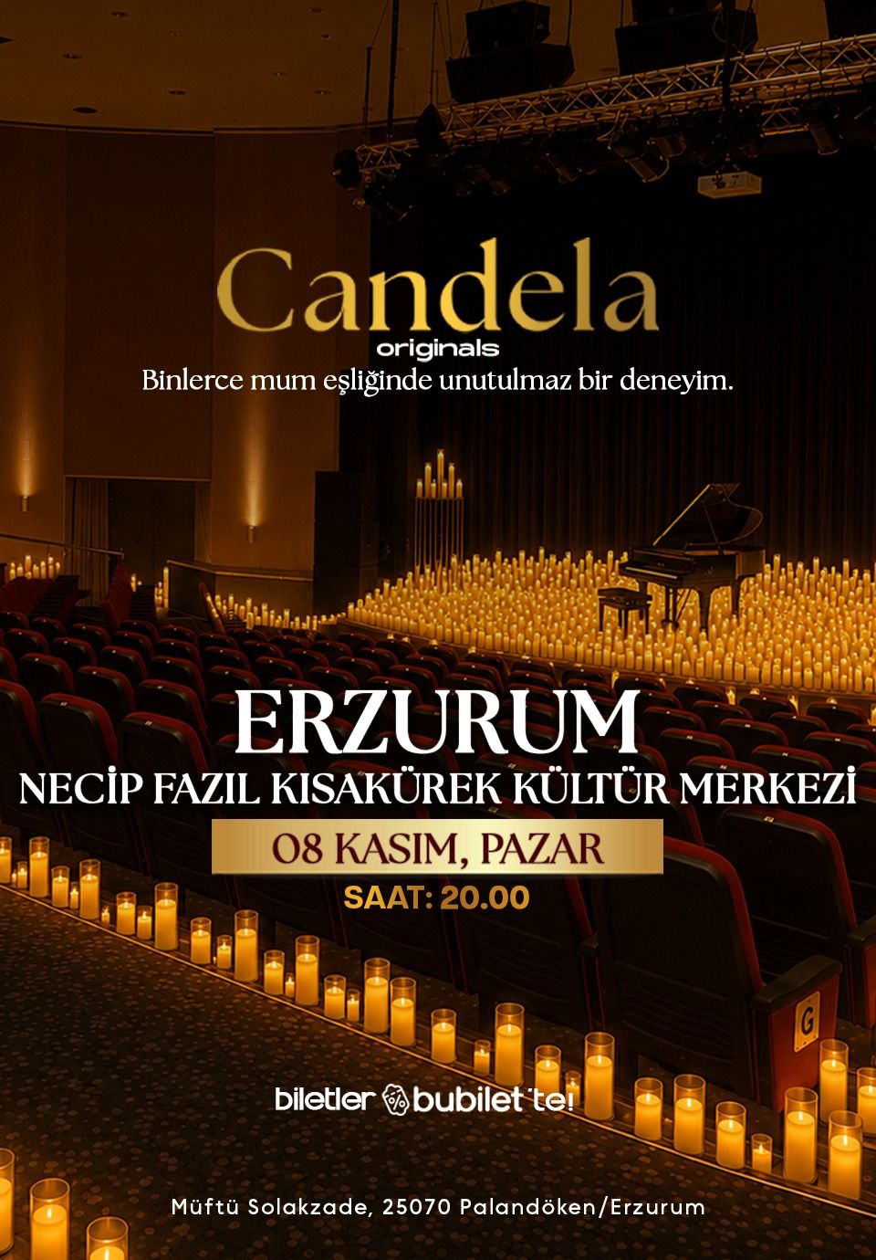Candela Concert - Erzurum Necip Fazıl Kısakürek Kültür Merkezi 