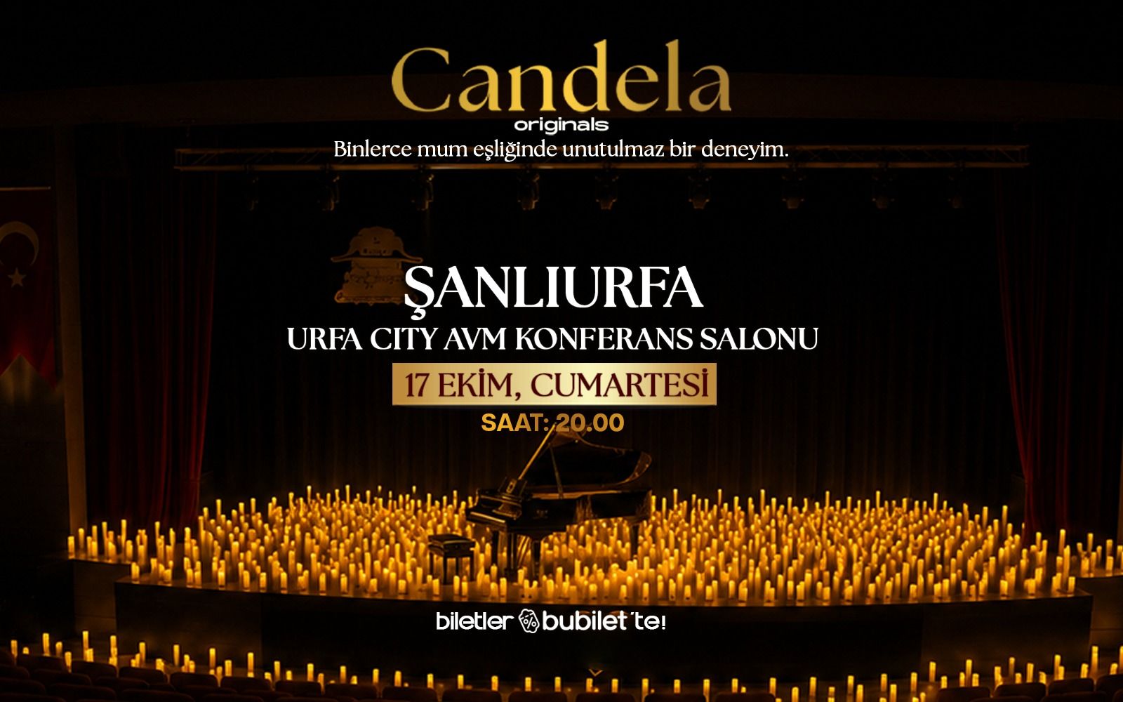 Candela Concert : Urfa City AVM - Mehmet Akif İnan Konferans ve Sergi Salonu