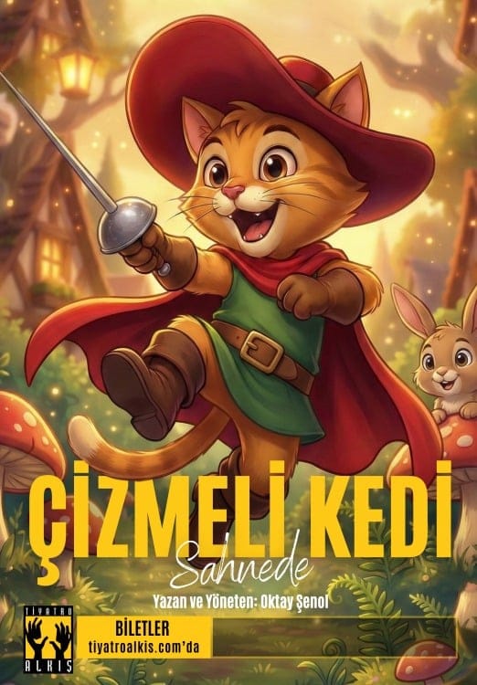 Çizmeli Kedi Sahnede